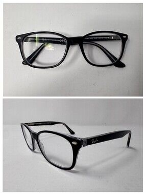 Ray-Ban RB5375 2034 Black Clear Eyeglass Frames 53-18-145 A